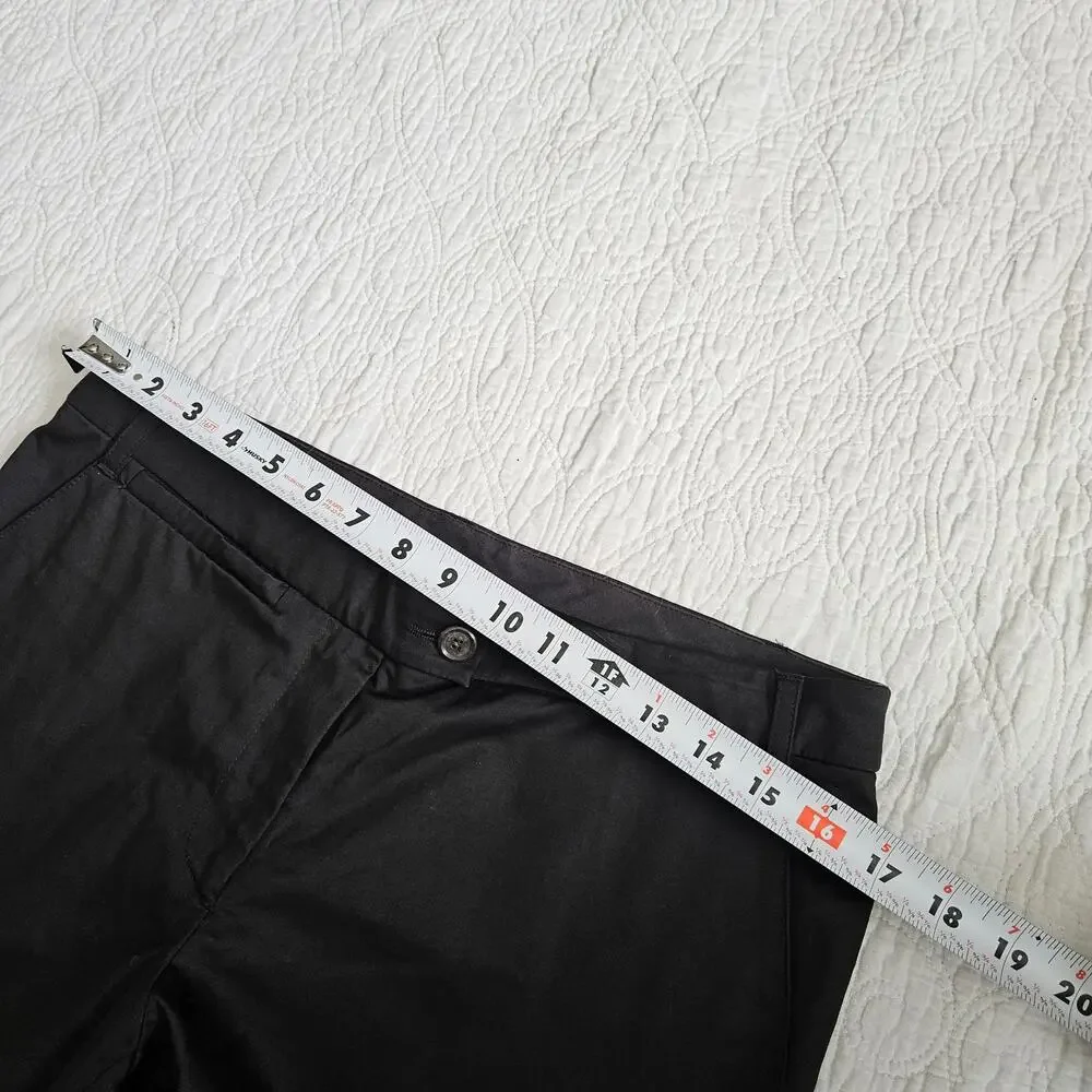 Moschino Pants Straight Leg Slacks Black Minimalist Designer Euro - Size 10 - Picture 7 of 7